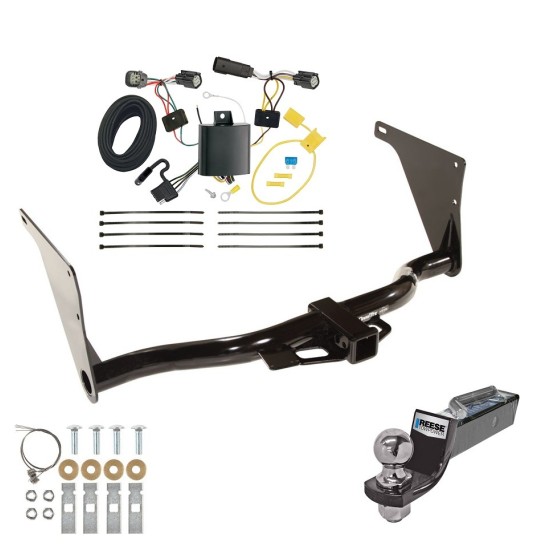 Tow Package For 17-18 Ford Escape Trailer Hitch w/ Wiring 2" Drop Mount 2" Ball 2" Receiver 