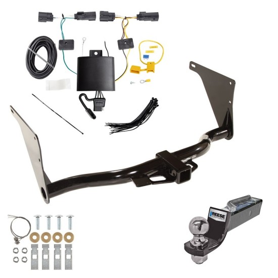 Tow Package For 19-19 Ford Escape Trailer Hitch w/ Wiring 2" Drop Mount 2" Ball 2" Receiver 