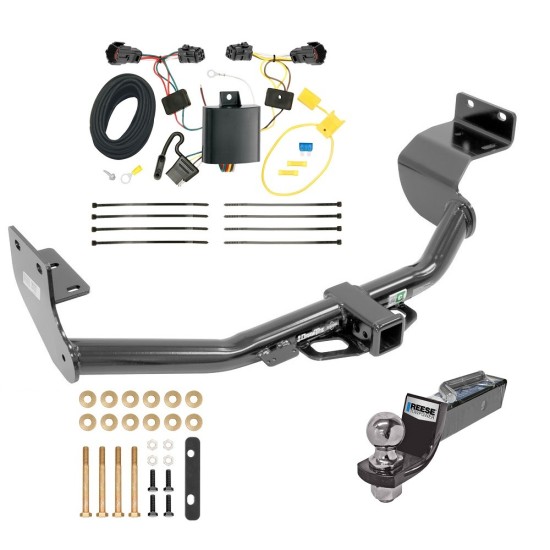 Tow Package For 14-15 KIA Sorento w/ I4 Engine Trailer Hitch w/ Wiring 2" Drop Mount 2" Ball 2" Receiver 