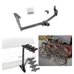 Trailer Hitch w/ 4 Bike Rack For 09-12 Infiniti FX35 09-13 FX50 14-17 QX70 2013 FX37 Approved for Recreational & Offroad Use Carrier for Adult Woman or Child Bicycles Foldable