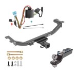 Tow Package For 10-12 Acura RDX Trailer Hitch w/ Wiring 2" Drop Mount 2" Ball 2" Receiver 