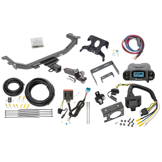 Trailer Hitch Tow Package Prodigy P3 Brake Control For 13-18 Acura RDX w/ 7-Way RV Wiring 2" Drop Mount 2" Ball Class 3 2" Receiver Draw-Tite Tekonsha