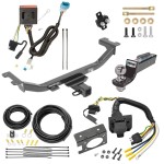 Trailer Hitch Tow Package w/ 7-Way RV Wiring For 13-18 Acura RDX w/ 2" Drop Mount 2" Ball Class 3 2" Receiver All Models 