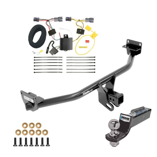 Tow Package For 16-18 Hyundai Tucson Trailer Hitch w/ Wiring 2" Drop Mount 2" Ball 2" Receiver 