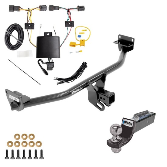 Tow Package For 19-21 Hyundai Tucson Trailer Hitch w/ Wiring 2" Drop Mount 2" Ball 2" Receiver 