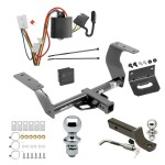 Ultimate Tow Package For 14-18 Subaru Forester Trailer Hitch w/ Wiring 2" Drop Mount Dual 2" and 1-7/8" Ball Lock Bracket Cover 2" Receiver 