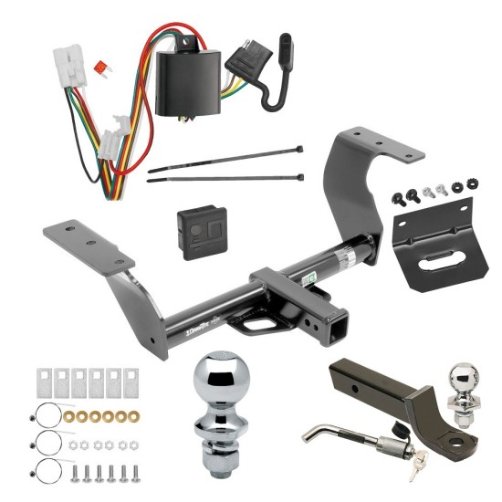 Ultimate Tow Package For 14-18 Subaru Forester Trailer Hitch w/ Wiring 2" Drop Mount Dual 2" and 1-7/8" Ball Lock Bracket Cover 2" Receiver 