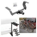 Trailer Hitch w/ 4 Bike Rack For 14-18 Subaru Forester All Styles Approved for Recreational & Offroad Use Carrier for Adult Woman or Child Bicycles Foldable