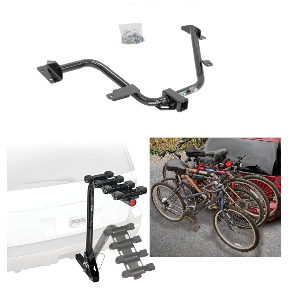 Trailer Hitch w/ 4 Bike Rack For 15-18 Chevy City Express 