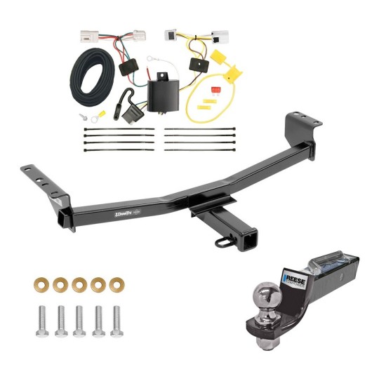 Tow Package For 08-20 Nissan Rogue 14-15 Rogue Select Trailer Hitch w/ Wiring 2" Drop Mount 2" Ball 2" Receiver 