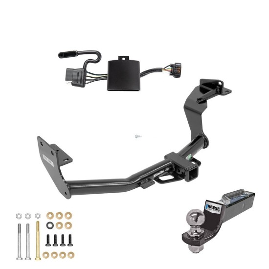 Tow Package For 19-20 Hyundai Santa Fe Trailer Hitch w/ Wiring 2" Drop Mount 2" Ball 2" Receiver 