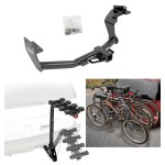 Trailer Hitch w/ 4 Bike Rack For 19-20 Hyundai Santa Fe 16-20 KIA Sorento Approved for Recreational & Offroad Use Carrier for Adult Woman or Child Bicycles Foldable