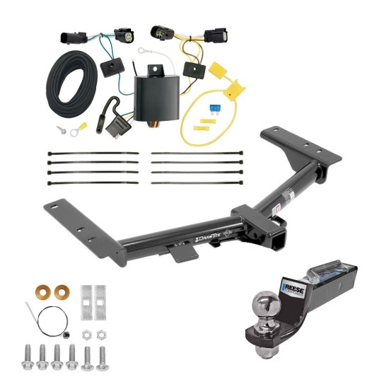 Tow Package For 15-23 Ford Transit 150 250 350 Trailer Hitch w/ Wiring 2" Drop Mount 2" Ball 2" Receiver