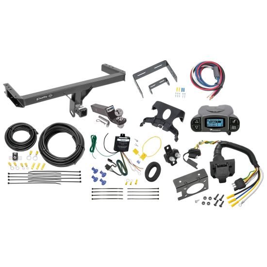 Trailer Hitch Tow Package Prodigy P3 Brake Control For 11-12 Audi Q5 15-23 Porsche Macan w/ 7-Way RV Wiring 2" Drop Mount 2" Ball Class 3 2" Receiver Draw-Tite Tekonsha