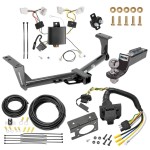 Trailer Hitch Tow Package w/ 7-Way RV Wiring For 15-24 Nissan Murano w/ 2" Drop Mount 2" Ball Class 3 2" Receiver All Models