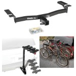 Trailer Hitch w/ 4 Bike Rack For 07-14 Ford Edge 07-15 Lincoln MKX Approved for Recreational & Offroad Use Carrier for Adult Woman or Child Bicycles Foldable