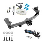 Tow Package For 15-22 Chevrolet Colorado GMC Canyon Trailer Hitch w/ Wiring 2" Drop Mount 2" Ball 2" Receiver