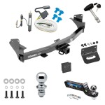 Ultimate Tow Package For 15-22 Chevrolet Colorado GMC Canyon Trailer Hitch w/ Wiring 2" Drop Mount Dual 2" and 1-7/8" Ball Lock Bracket Cover 2" Receiver