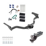 Tow Package For 14-21 Infiniti QX60 13-21 Nissan Pathfinder Trailer Hitch w/ Wiring 2" Drop Mount 2" Ball 2" Receiver 