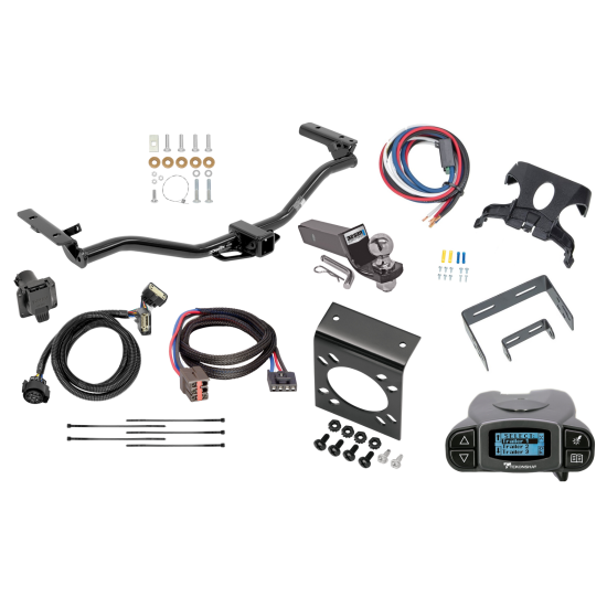 Trailer Hitch Tow Package Prodigy P3 Brake Control For 11-19 Ford Explorer w/ 7-Way RV Wiring 2" Drop Mount 2" Ball Class 3 2" Receiver Except Police Interceptors Draw-Tite Tekonsha