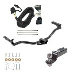 Tow Package For 11-19 Ford Explorer Trailer Hitch w/ Wiring 2" Drop Mount 2" Ball 2" Receiver 