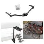 Trailer Hitch w/ 4 Bike Rack For 11-19 Ford Explorer Approved for Recreational & Offroad Use Carrier for Adult Woman or Child Bicycles Foldable