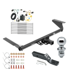 Trailer Tow Hitch For 17-20 Chrysler Pacifica Limited Touring L Plus Except Hybrid w/ Plug & Play Wiring & 1-7/8" Ball