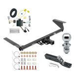 Trailer Tow Hitch For 17-20 Chrysler Pacifica LX Touring 20-23 Voyager 22-23 Grand Caravan Except Hybrid w/ Plug & Play Wiring + 1-7/8" Ball