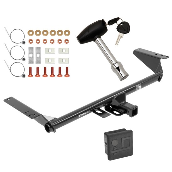 Trailer Tow Hitch For 17-23 Chrysler Pacifica 22-23 Grand Caravan Except Hybrid w/ Security Lock Pin Key + Cover