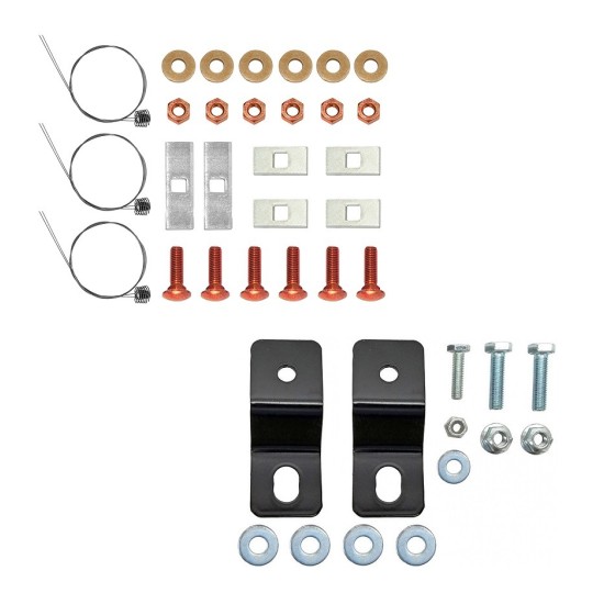 Trailer Tow Hitch Hardware Fastener Kit and Conversion Bracket For 17-22 Chrysler Voyager Pacifica Hybrid Class 3 2" Receiver