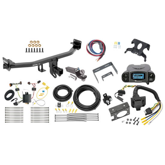 Trailer Hitch Tow Package Prodigy P3 Brake Control For 17-22 KIA Sportage Except SX & SX Turbo w/ 7-Way RV Wiring 2" Drop Mount 2" Ball Class 3 2" Receiver Draw-Tite Tekonsha