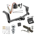 Ultimate Tow Package For 16-17 Subaru Crosstrek 13-15 XV Crosstrek Trailer Hitch w/ Wiring 2" Drop Mount Dual 2" and 1-7/8" Ball Lock Bracket Cover 2" Receiver 