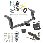 Ultimate Tow Package For 16-17 Subaru Crosstrek Hybrid Trailer Hitch w/ Wiring 2" Drop Mount Dual 2" and 1-7/8" Ball Lock Bracket Cover 2" Receiver 