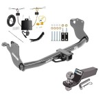 Trailer Tow Hitch For 20-24 Mitsubishi Outlander Sport Exc PHEV Complete Package w/ Wiring and 2" Ball