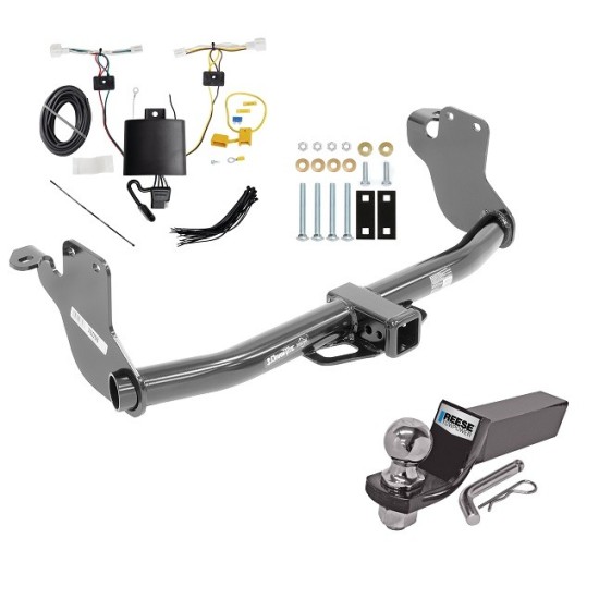 Trailer Tow Hitch For 20-24 Mitsubishi Outlander Sport Exc PHEV Complete Package w/ Wiring and 2" Ball