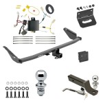 Ultimate Tow Package For 11-14 Toyota Sienna 15-20 Sienna SE Trailer Hitch w/ Wiring 2" Drop Mount Dual 2" and 1-7/8" Ball Lock Bracket Cover 2" Receiver 