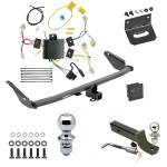 Ultimate Tow Package For 15-20 Toyota Sienna Except SE Trailer Hitch w/ Wiring 2" Drop Mount Dual 2" and 1-7/8" Ball Lock Bracket Cover 2" Receiver 