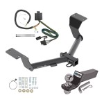 Tow Package For 17-24 Honda CR-V Trailer Hitch w/ Wiring 2" Drop Mount 2" Ball 2" Receiver