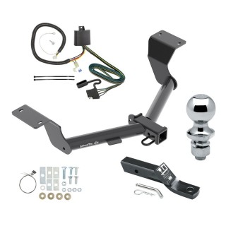 Trailer Tow Hitch For 17-19 Honda CR-V 20-24 Except Hybrid Complete Package w/ Wiring and 1-7/8" Ball