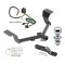 Trailer Tow Hitch For 17-19 Honda CR-V 20-24 Except Hybrid Complete Package w/ Wiring and 1-7/8" Ball