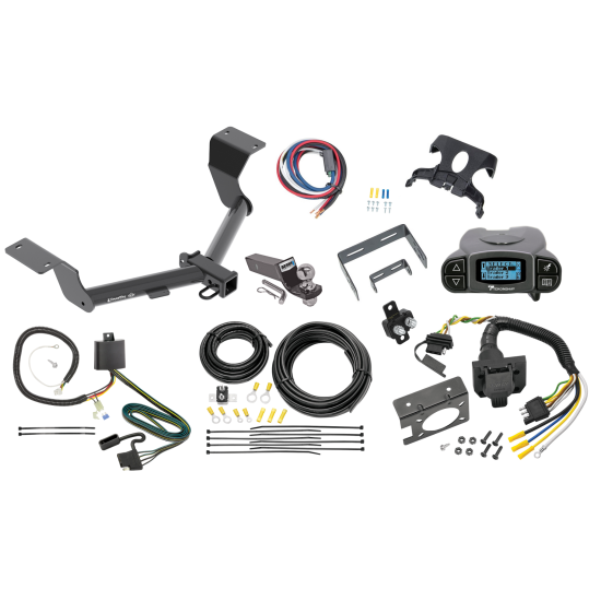 Trailer Hitch Tow Package Prodigy P3 Brake Control For 17-24 Honda CR-V w/ 7-Way RV Wiring 2" Drop Mount 2" Ball Class 3 2" Receiver Draw-Tite Tekonsha