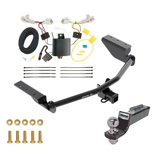 Tow Package For 13-18 Toyota RAV4 Trailer Hitch w/ Wiring 2" Drop Mount 2" Ball 2" Receiver 