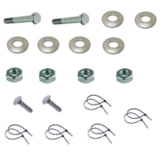 Trailer Tow Hitch Hardware Fastener Kit For 16-19 Mercedes-Benz GLE350 12-15 ML350 without Active Curve System