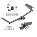 Tow Package For 18-23 Honda Odyssey Without Fuse Provisions Trailer Hitch w/ Wiring 2" Drop Mount 2" Ball 2" Receiver