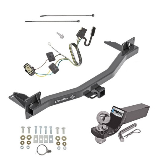 Tow Package For 18-24 Buick Enclave Chevrolet Traverse Trailer Hitch w/ Wiring 2" Drop Mount 2" Ball 2" Receiver 