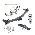 Trailer Tow Hitch For 18-24 Chevy Traverse Buick Enclave Complete Package w/ Wiring and 1-7/8" Ball