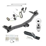 Trailer Tow Hitch For 18-24 Chevy Traverse Buick Enclave Complete Package w/ Wiring and 2" Ball