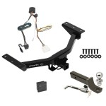 Trailer Tow Hitch For 19-24 Honda Passport Deluxe Package Wiring 2" Ball Mount and Lock