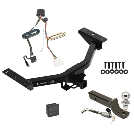 Trailer Tow Hitch For 19-24 Honda Passport Deluxe Package Wiring 2" Ball Mount and Lock