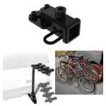 Trailer Hitch w/ 4 Bike Rack For 19-23 RAM 1500 (New Body Style) Approved for Recreational & Offroad Use Carrier for Adult Woman or Child Bicycles Foldable